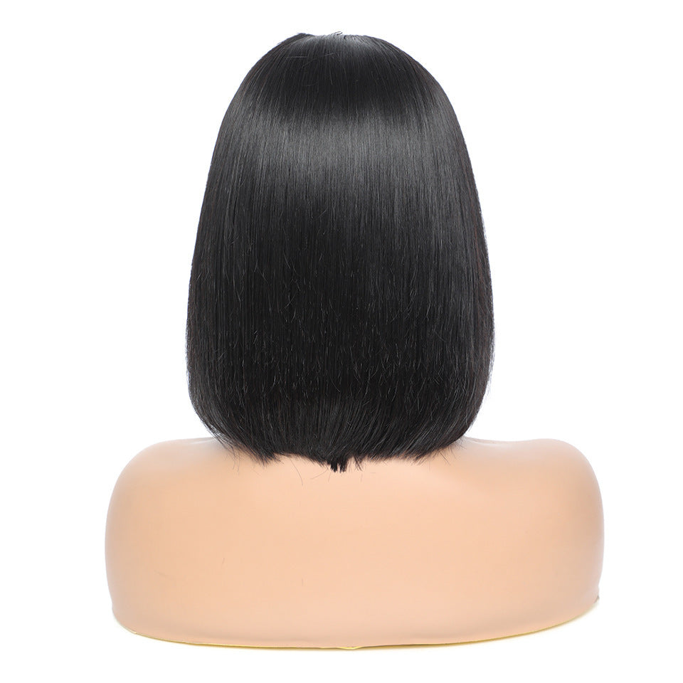 Headband Wig Human Hair Straight