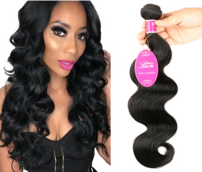 Natural color, hair extension, Brazilian body wave hair