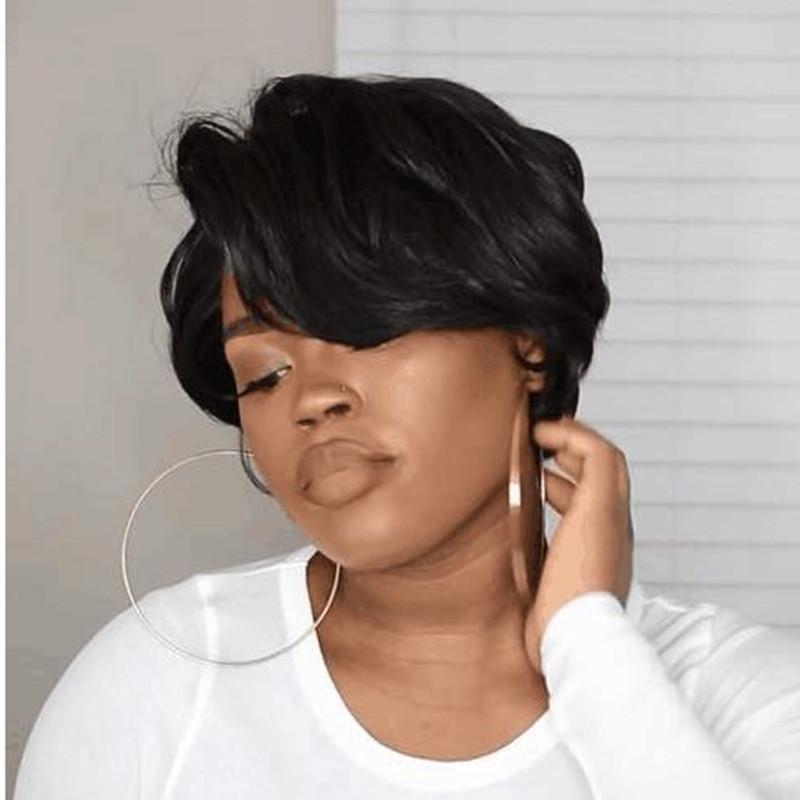 Short Pixie Wig Lace Frontal Wigs For Black Women Human Hair