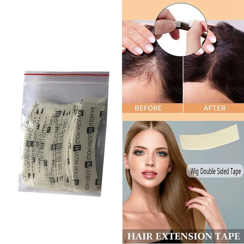 Ultra Hold Wig Double Sided Tape Strong Adhesive Hair System Extension Strips Waterproof For Toupees/Lace Wig