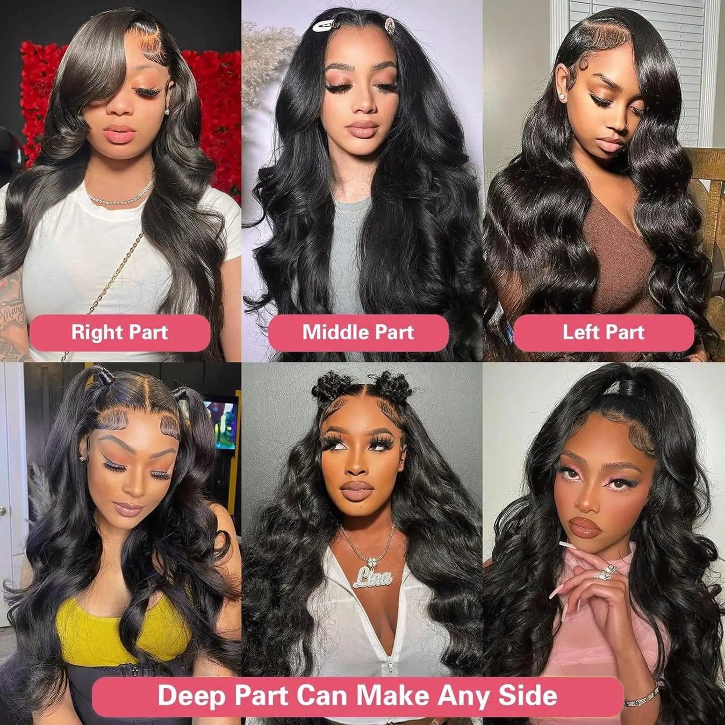 High Density Brazilian Human Hair Wigs 13x6 13x4 360 Body Wave HD Lace Front Wigs Human Hair for Women 6x4 5x5 Glueless Wig